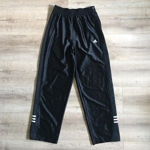 Adidas black tear away pants